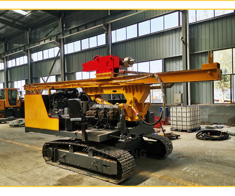 Crawler type photovoltaic pile driver, solar power station, photovoltaic pile ground nail drilling machine, integrated Guisheng