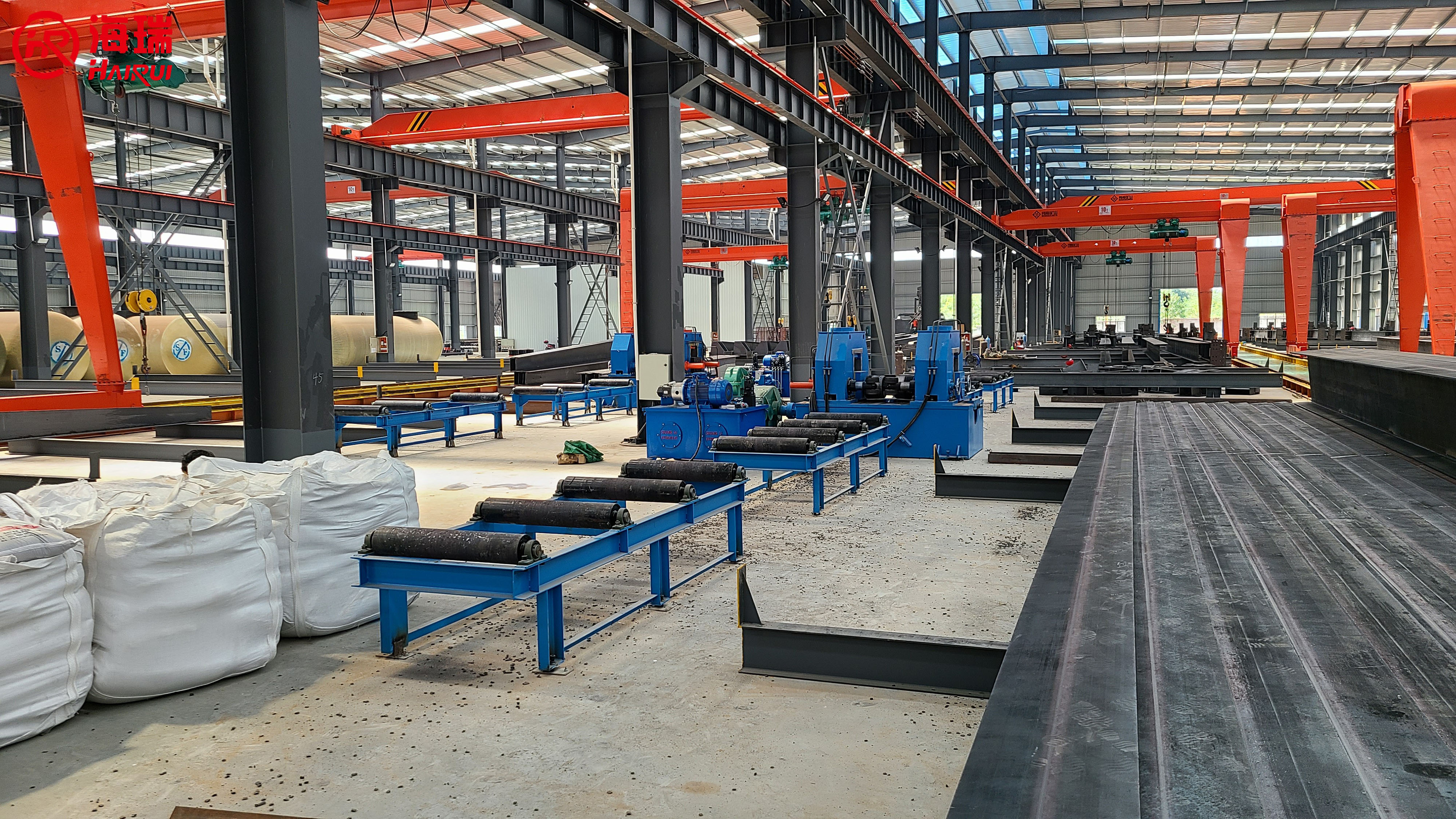 Hairui Welding and Cutting H-beam Straightening Machine Steel Structure Straightening Wing Edge Straightening Light Steel Heavy Steel Straightening Top and Bottom Pressing