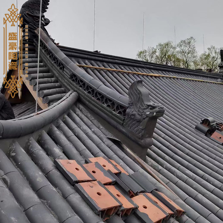 Flat tile roof construction, flat tile ethnic culture village roof tile waterproofing and insulation