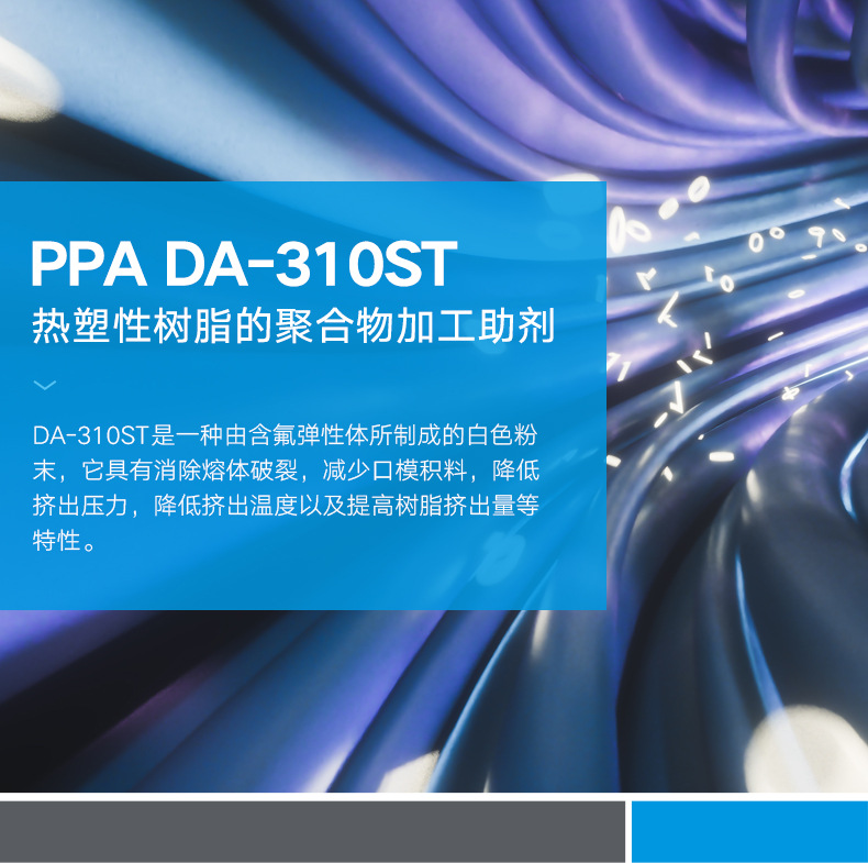 Application of Dajin PPA DA310ST as a polymer processing aid for thermoplastic resins