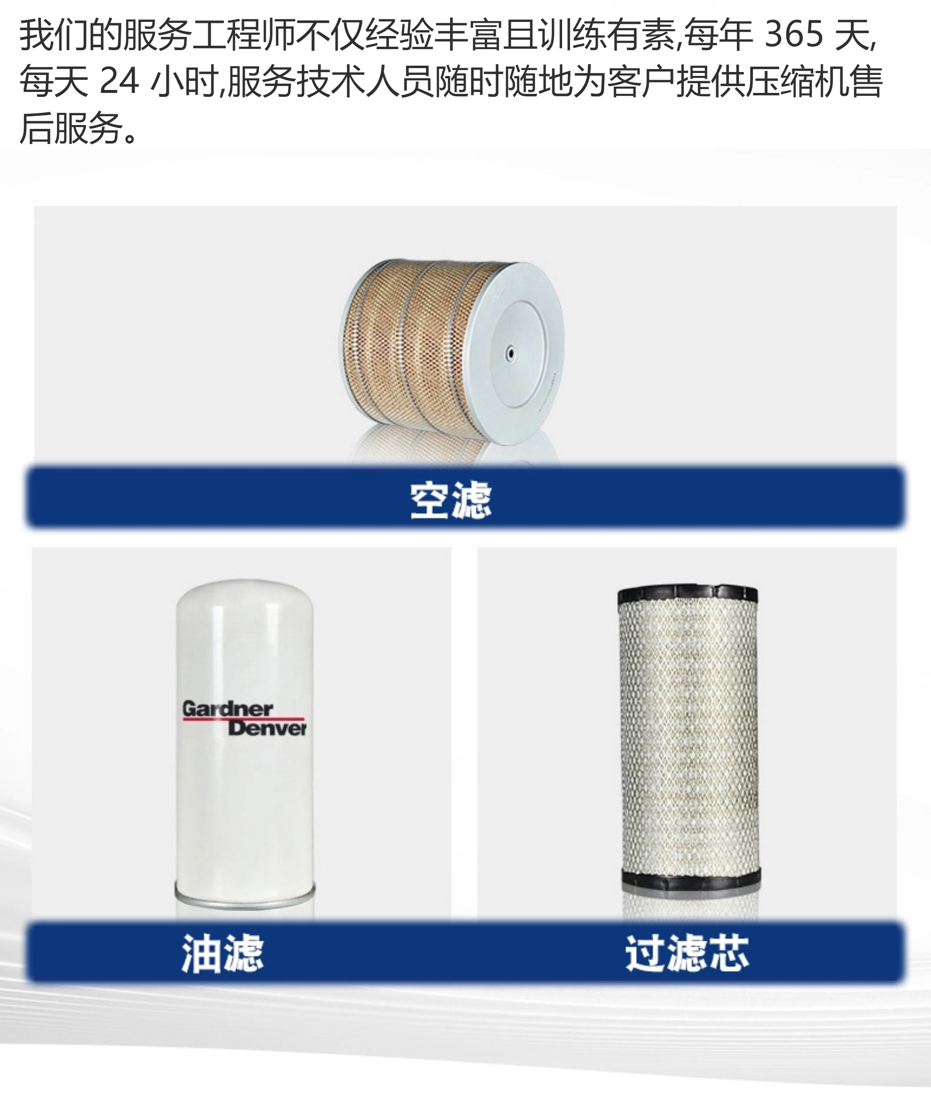 GardnerDenver/Grandenford compressed air heatless adsorption drying and purification equipment