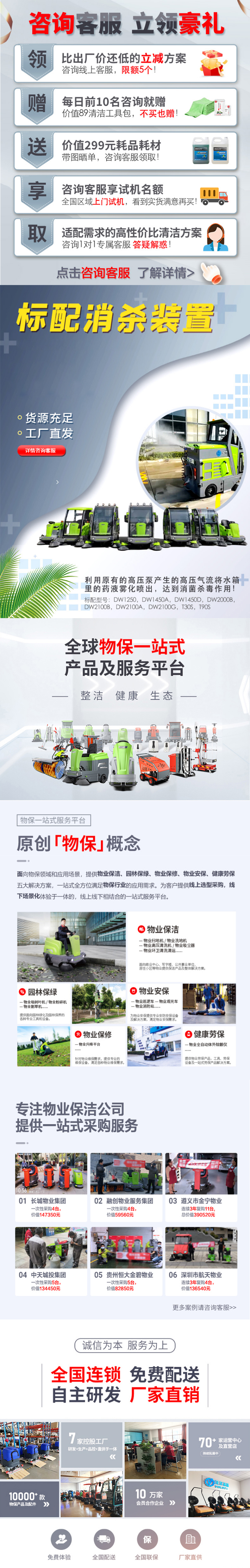 Electric multi-function sweeper equipped with dustfall spray property community road sweeper