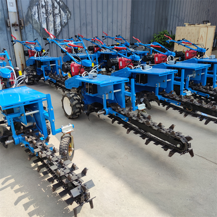 Small diesel grooving machine, Chengyu Engineering buried pipe trenching machine, single person operated trenching machine