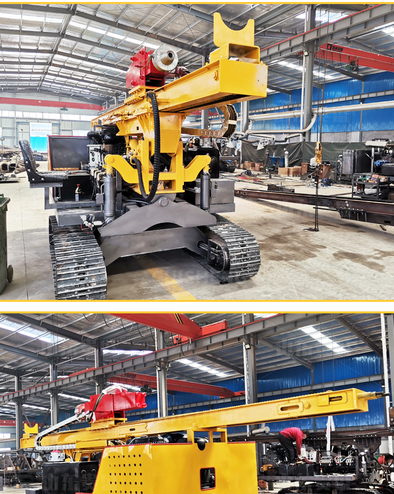 Crawler type photovoltaic pile driver, solar power station, photovoltaic pile ground nail drilling machine, integrated Guisheng