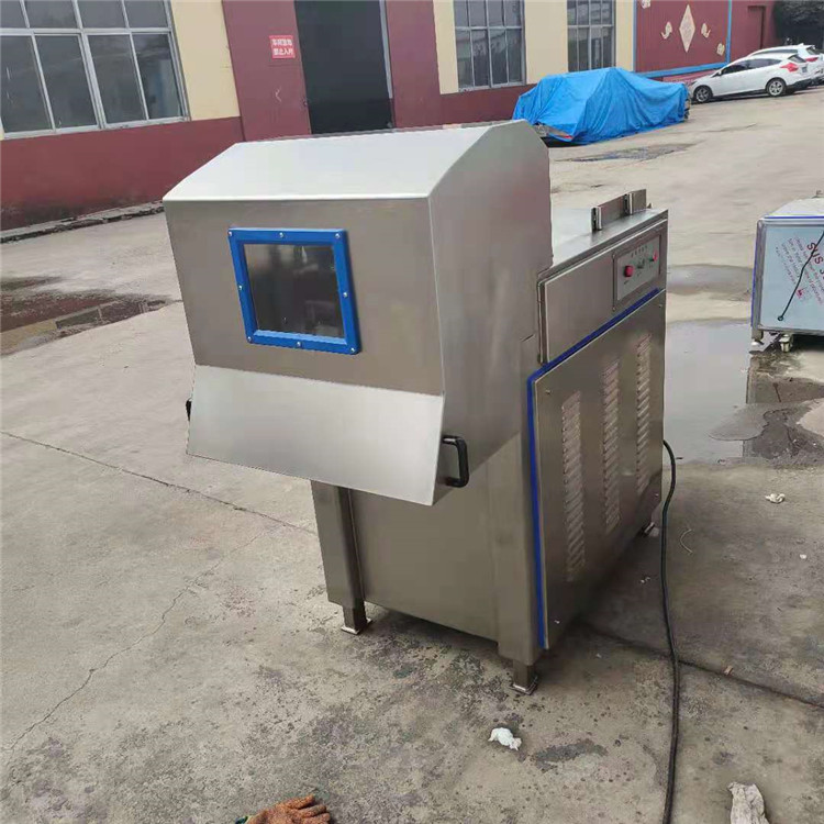 Fully automatic cutting machine, meat cutting machine, multifunctional chopping machine for chicken, duck, and fish, commercial pork frozen meat cutting machine