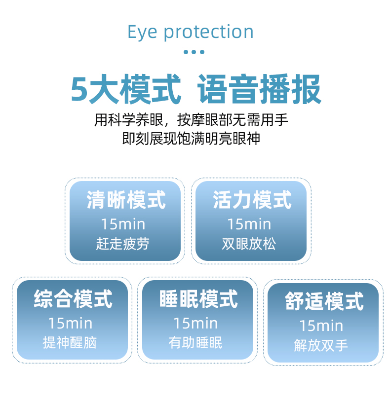 Honghe Eye Care Device He-M508 Eye Massager Bluetooth Air Pressure Vibration Hot compress Eye Massage Device Charging