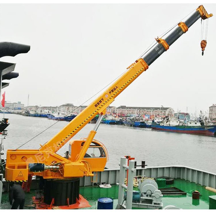 Port unloading straight arm crane, 25 ton ship crane, dock fixed ship crane, Fuyou