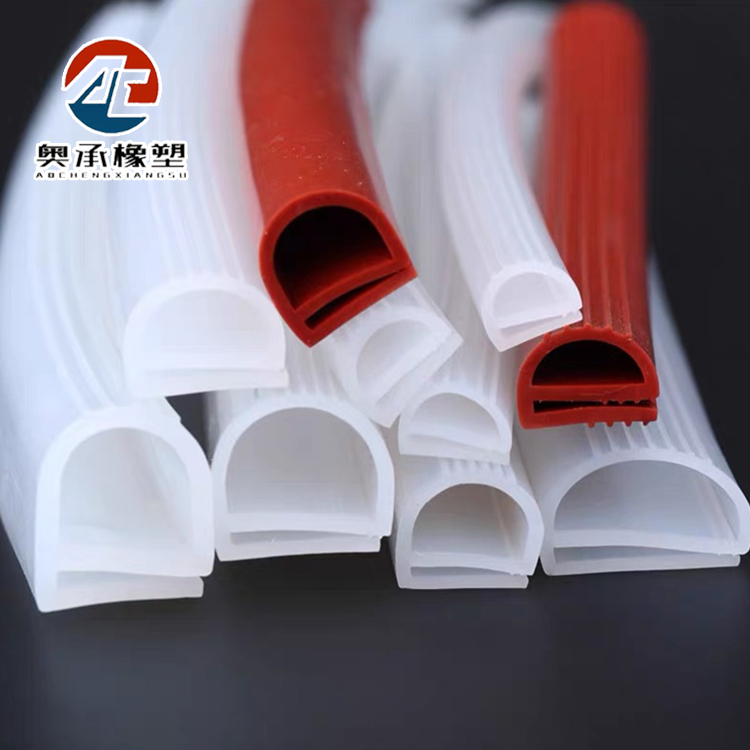 Silicone e-type mechanical equipment anti-collision sealing strip E-shaped high-temperature resistant oven oven steamer dustproof rubber strip