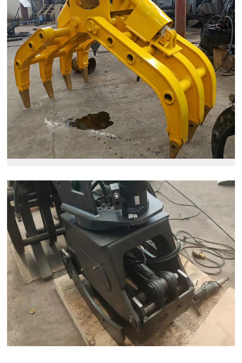 Excavator, sand digging hydraulic shell bucket, small excavator, sand grab bucket, hook machine, shell grab bucket