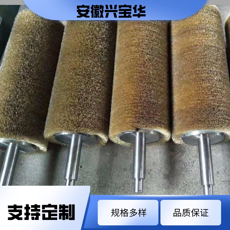 Wooden board wire drawing, copper plating, steel wire brush roller, surface polishing, rust removal, steel wire brush, high-density winding brush roller