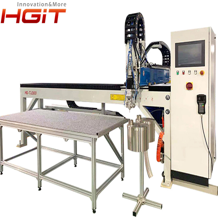 Cabinet sealing and gluing machine HGTJ302 sheet metal cabinet door panel surrounding gluing and sealing professional equipment