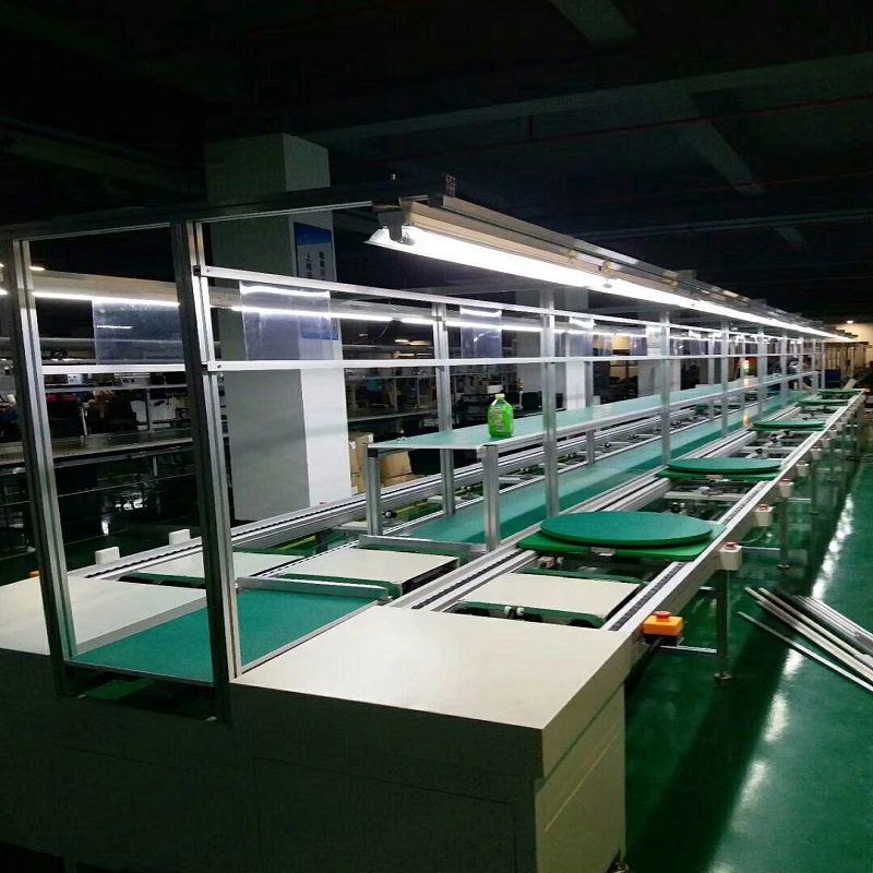 Automated assembly line factory production conveyor line equipment Electrical assembly line workbench customization