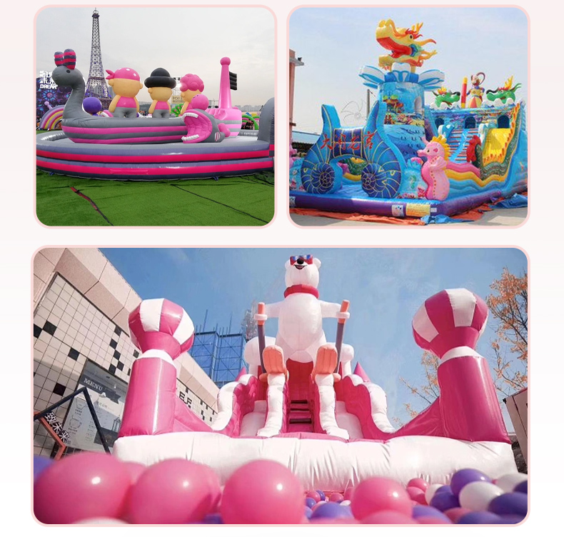 Inflatable Fort Manufacturer Large Water Children's Park Equipment and Facilities Shopping Mall Community Park Amusement Equipment