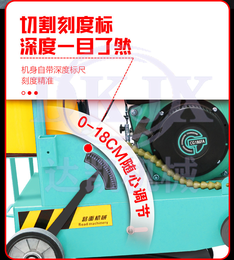 manufacturer's spot electric gasoline diesel road cutting machineconcrete cement road cutting machine