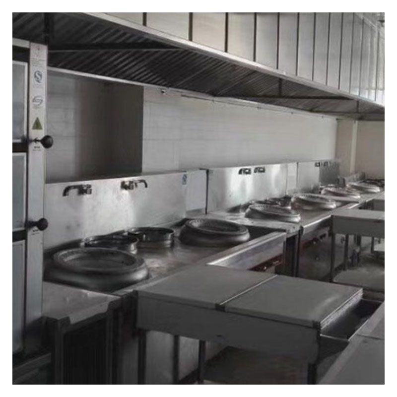 Full set of equipment for commercial kitchens, stainless steel customized catering kitchen exhaust system, large pot stove, layer frame, Haobo