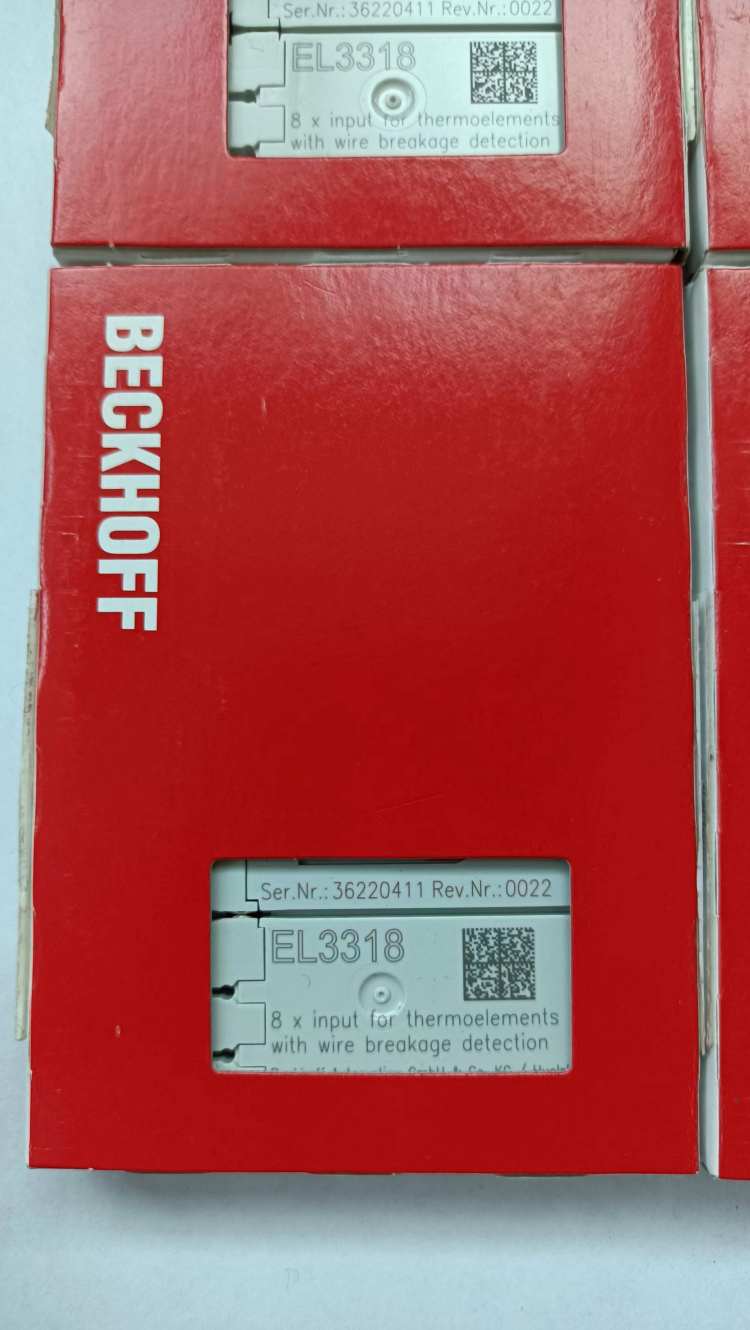 BECKHOFF倍福EL3318 HD EtherCAT端子模块，8通道热电偶输入 产品关键词:倍福el3318模块的;倍福el3318模块