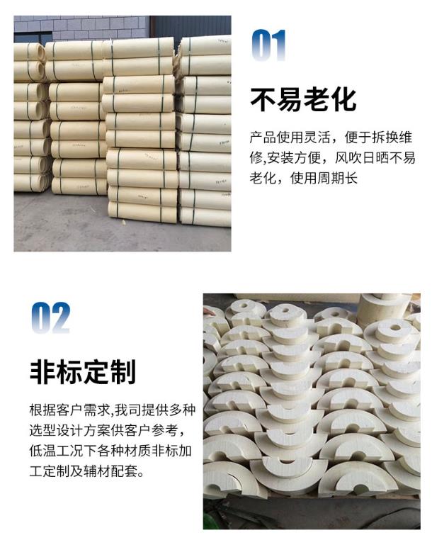 High density rigid foam interface dedicated polyurethane insulation pipe shell ∅ 89mm polyurethane pipe shell