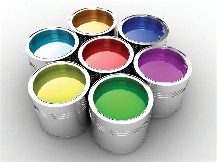 Recycling paint, wood paint, white background, white surface, clear bottom, PU varnish curing agent