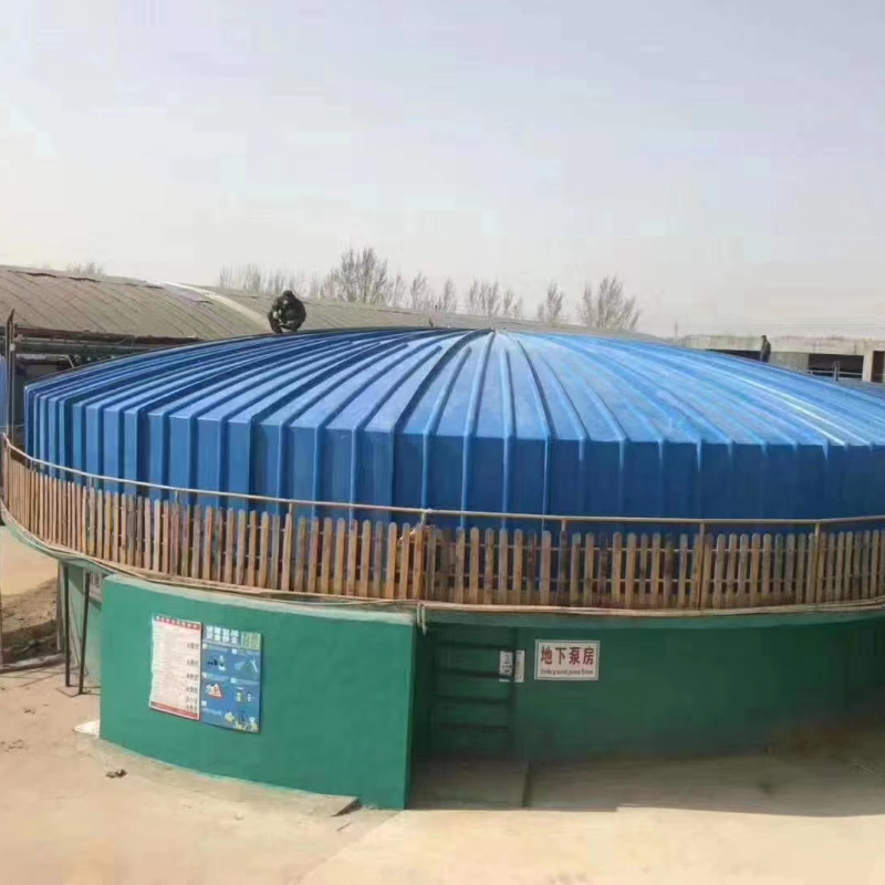 Glass fiber reinforced plastic gas collection hood, curved cover plate for sewage pool, insulation hood, sealing, dust and odor prevention collection hood manufacturer