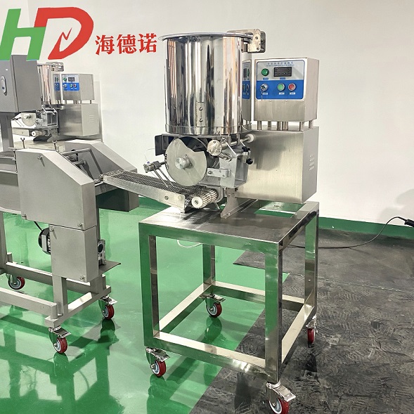 Hamburg meat patty molding machine Heidenor food processing machinery automation molding output beef patty potato patty