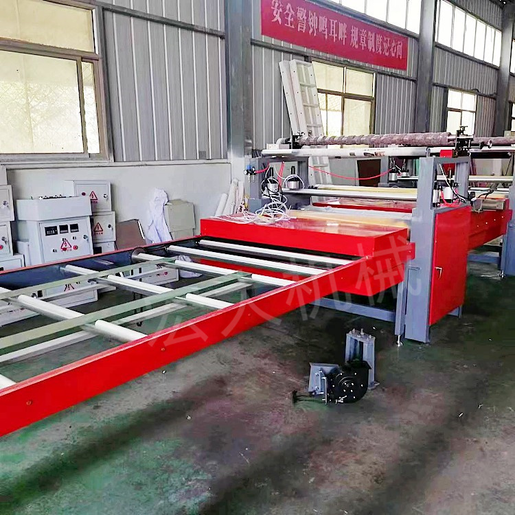 Woodworking veneer machine high-end decorative board PET film wood grain paper flat pasting machine gypsum board sticker machine