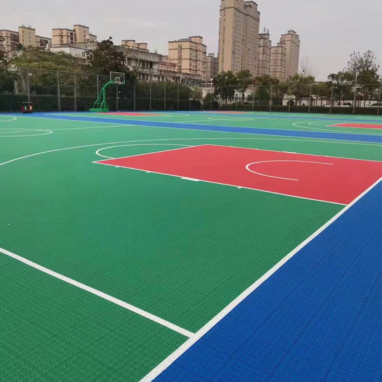 Basketball court, badminton court, table tennis court, suspended assembly flooring, outdoor sports field