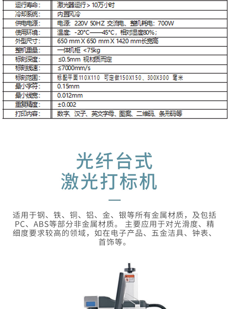 Desktop laser marking machine Static laser spraying laser marking machine Source code identification