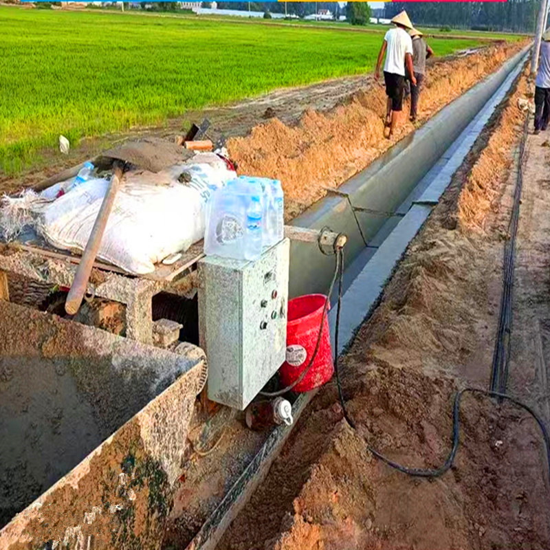 Customized Slipform Machine for Canal Forming Construction Dimensions of Trench Machine Cast-in-place Irrigation Canal for Farmland