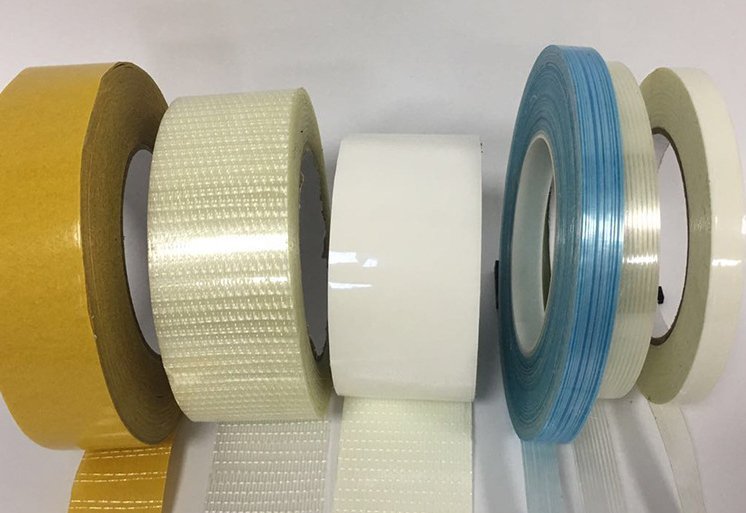 Milky White Fiber Tape High Viscosity Durable Stretch Fiberglass Tape Strong Fixing Power Bundled Packaging