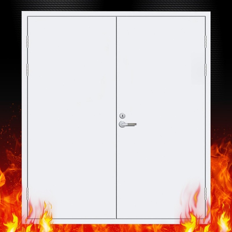 Single opening fireproof door construction engineering with fireproof, sealed, and soundproof function for mall passages