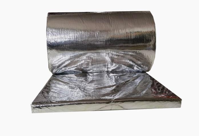 Fully encapsulated silicate fiber fire-resistant flexible roll wrapped with surface reinforced aluminum foil