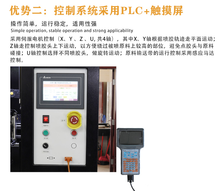 Unmanned online automatic glue spraying machine Xinhua intelligent large visual high-speed glue spraying equipment