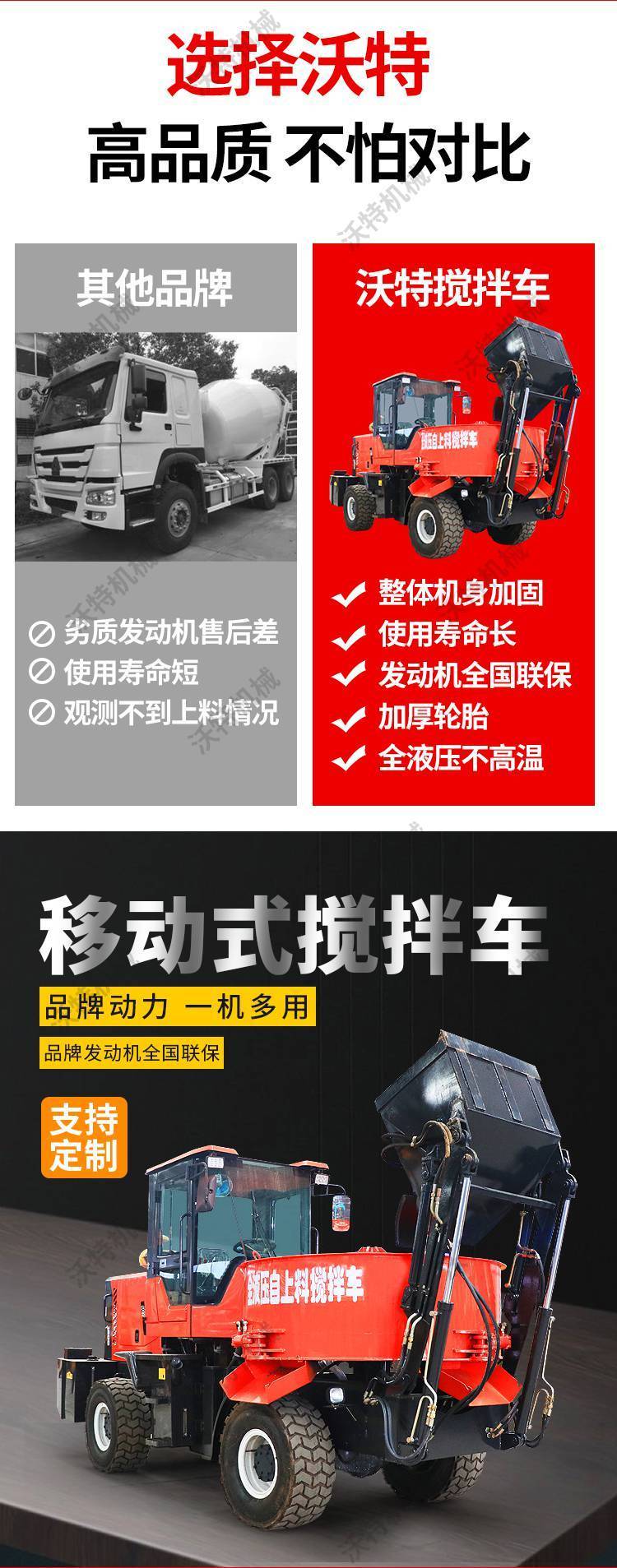 Vertical flat mixer mobile disc pan mixer automatic feeding Concrete mixer VOTE