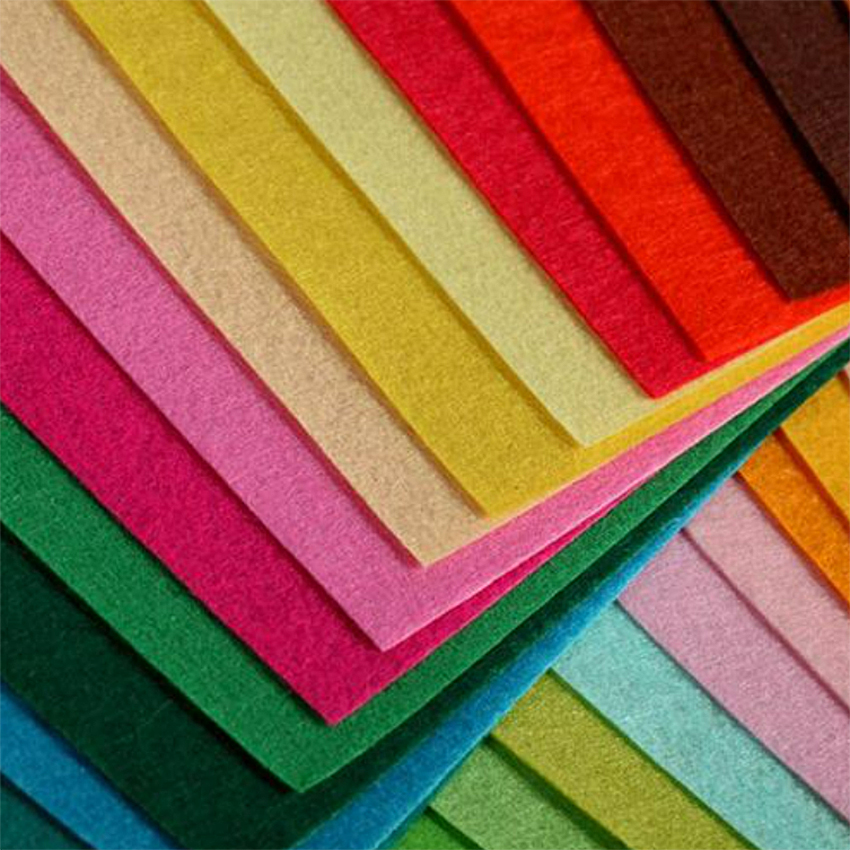 Colorful sealed chemical fiber felt, industrial adhesive felt, dustproof needle punched non-woven fabric