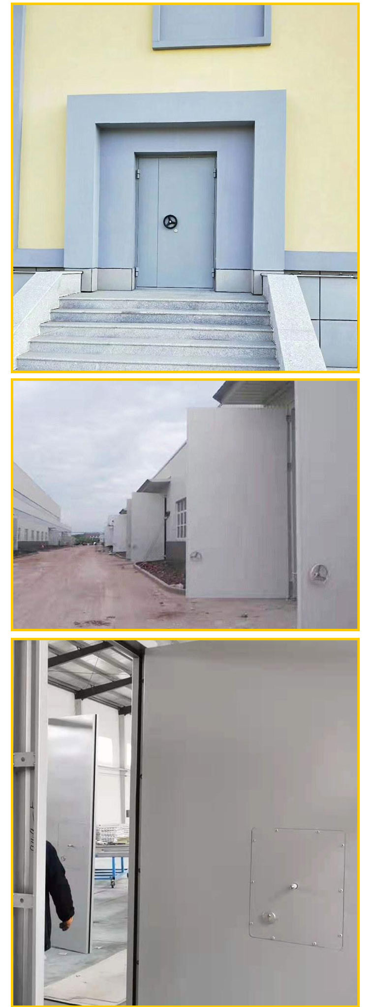 Haida door industry steel explosion-proof door Incineration power station explosion-proof door can be customized