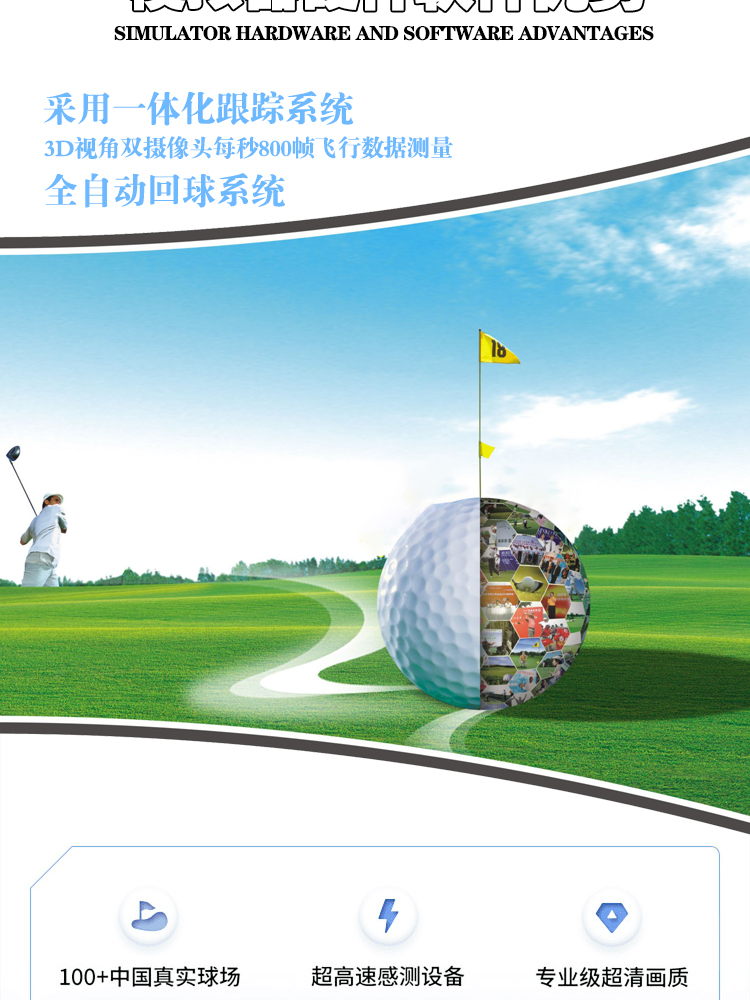 Indoor Golf Analog Digital Sports Gymnasium Baseball Sports Entertainment Large Amusement Equipment Experience Hall