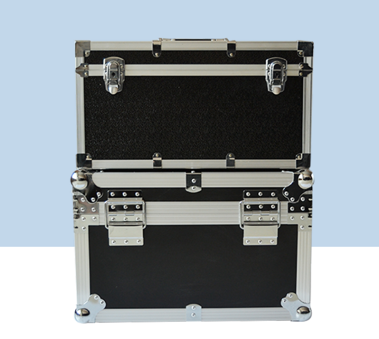Portable instrument aluminum box, aluminum alloy aviation box, customized display screen, audio transport box, password protection box