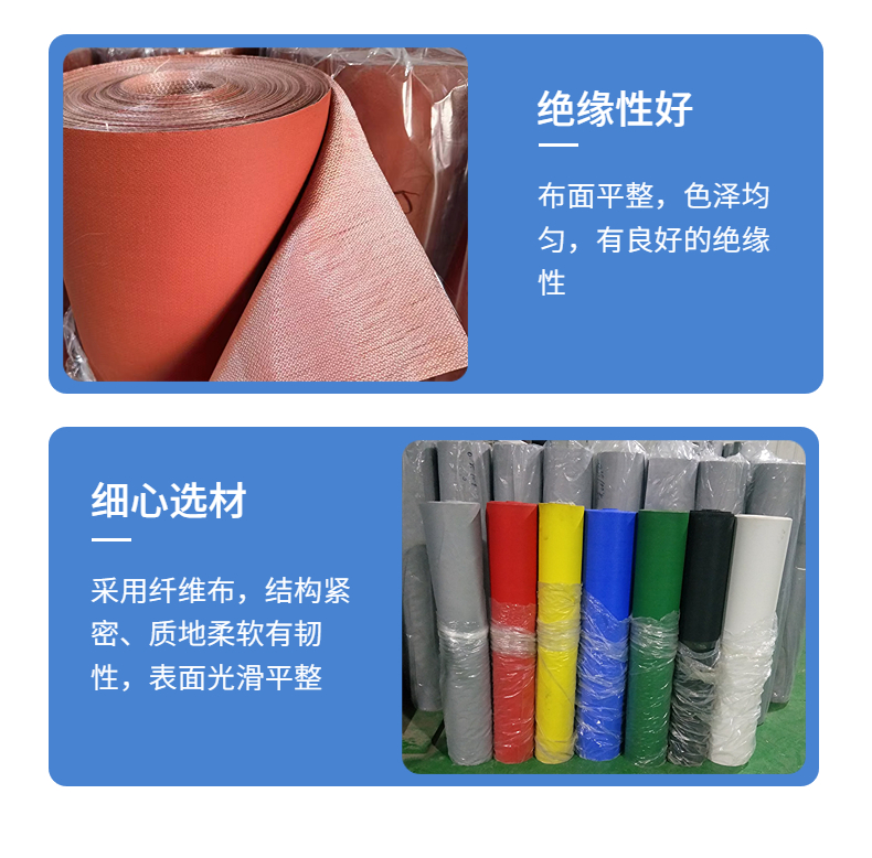 Smoke blocking vertical wall fireproof cloth, flame retardant and high-temperature resistant soft connection, thickened alloy silicon adhesive cloth, Juzhuo in stock