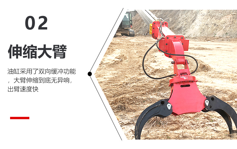 21-28m Telescopic Arm Mountain Puller Eucalyptus Tree Grab 360 ° Head Rotation Support Customization