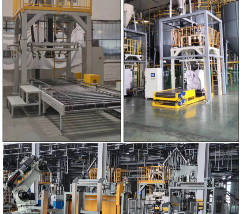 Henger ton bag packaging machine manufacturer can automatically measure and fill 2 tons of inner conveyor belt transportation and prepare bags for use