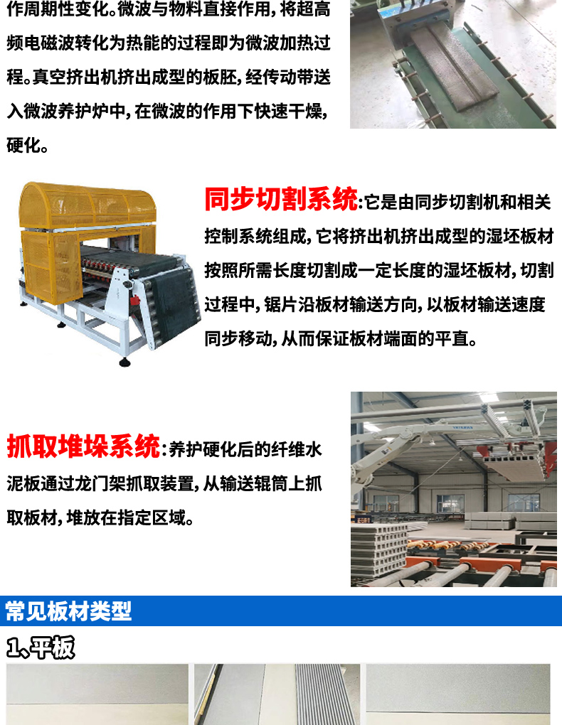 ECP board extrusion production line indoor and outdoor curtain wall background wall ECP vacuum extrusion fiber cement board equipment