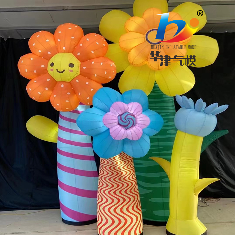 Supply inflatable flower shopping malls with customized inflatable products ranging from 2 meters to 10 meters