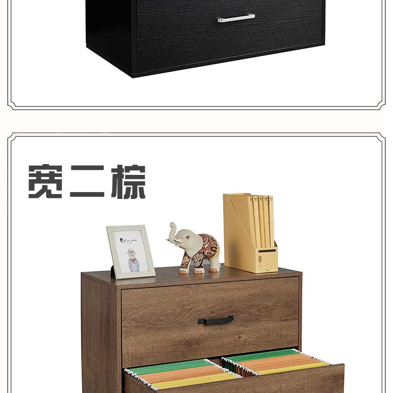 Exportable bedside cabinet, storage cabinet, storage cabinet, width two black two bucket cabinet, telephone table, customized source manufacturer