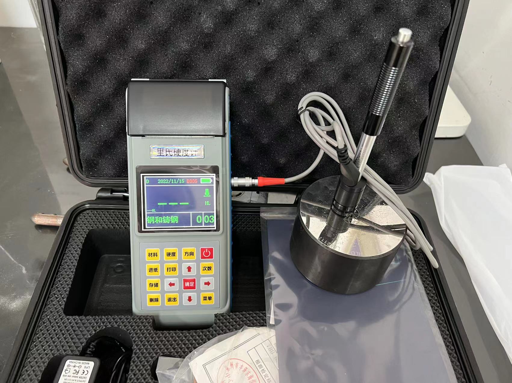 Split type Leeb hardness tester with multiple hardness systems for free switching and measurable strength, directly supplied by the manufacturer