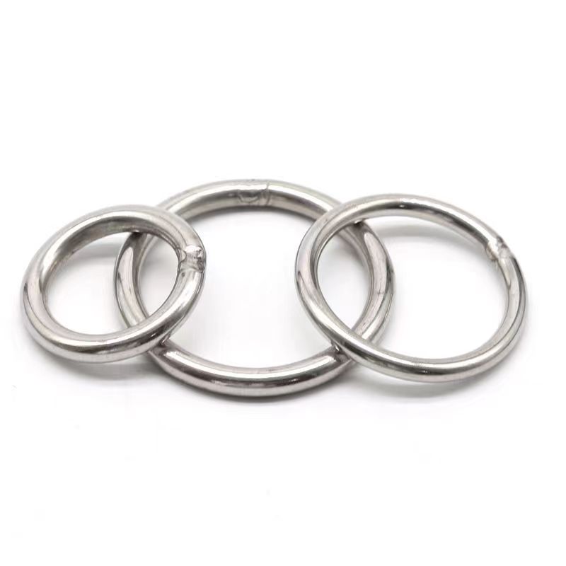 304 stainless steel solid circular ring, steel ring, O-ring, fishing net ring, welded iron ring, circular pipe ring