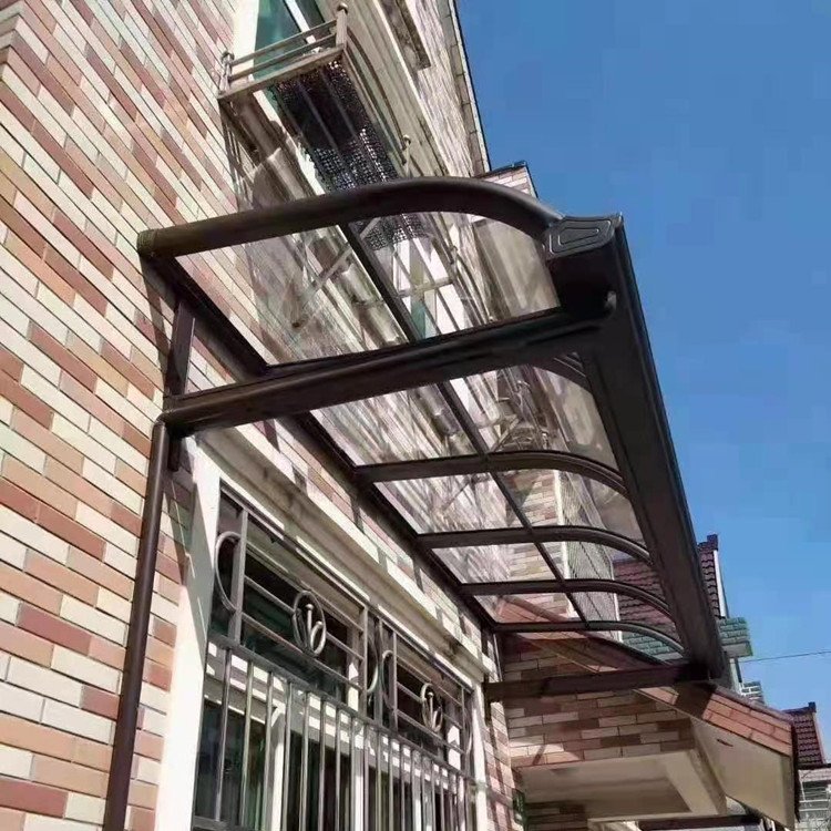 Aluminum alloy awning for sunshade and rain protection, outdoor windows, terrace, balcony, bay windows, air conditioning, rainproof and silent endurance board awning