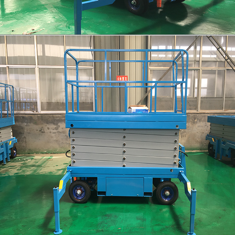 Customized fully self-propelled electric lift indoor and outdoor Aerial work platform self-propelled hydraulic scissors lifting platform