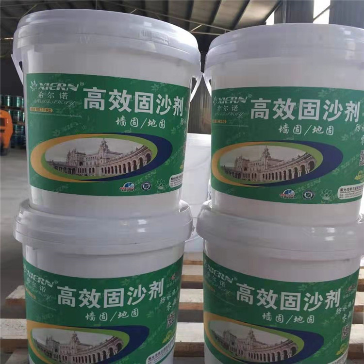 Efficient sand fixing agent for surface sanding treatment, interface agent with strong adhesion, high strength, and wide application range