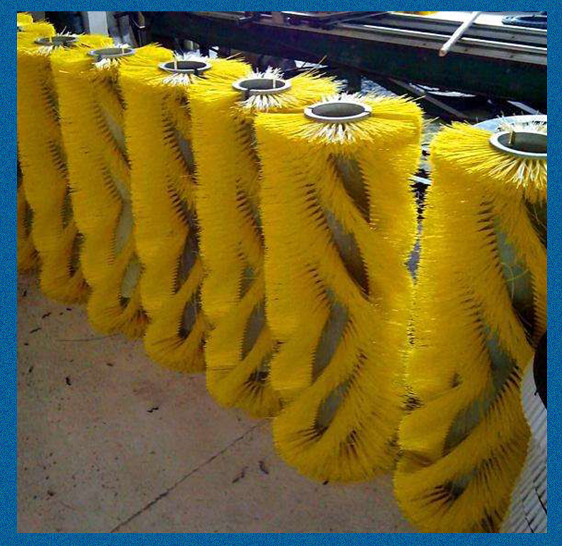 Industrial brush roller roller brush manufacturer customized small nylon wire brush dust removal hollow brush wheel circular cylindrical brush