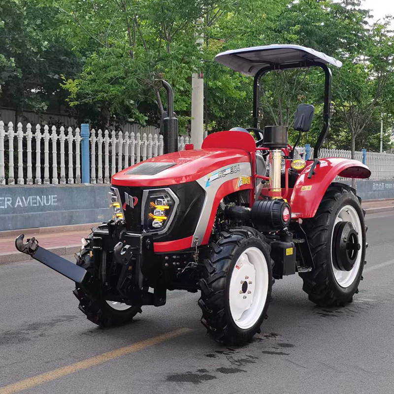 80 horsepower greenhouse king 804 agricultural four-wheel drive multi cylinder tractor with matching ridger